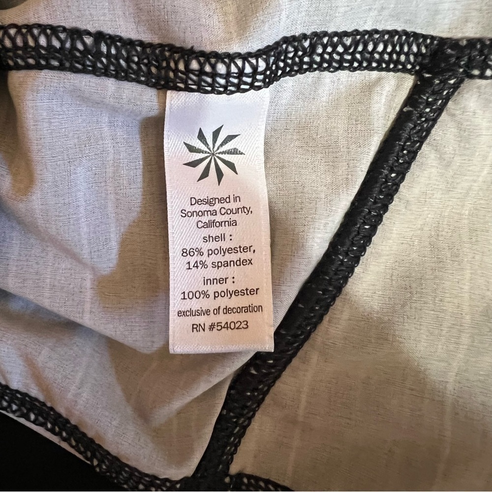 Athleta | Ready Set Go Running Shorts Athletic Lined Jigsaw Stripe Size S - Picture 10 of 10